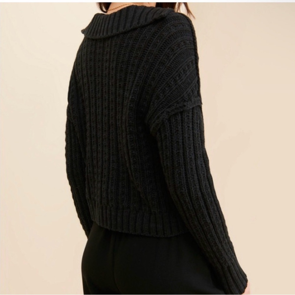 EUC Free People Traveler Cable Pullover - Picture 2 of 6